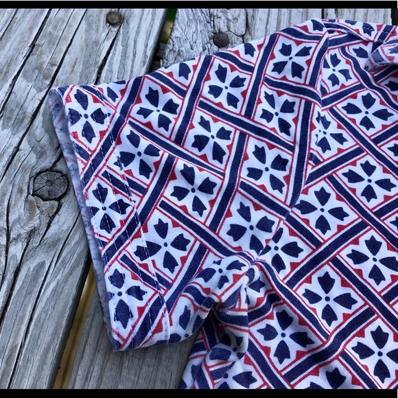 Vintage CLASSIC FASHIONS Button Collared Ikat Knit Top Shirt Size M - Picture 8 of 11